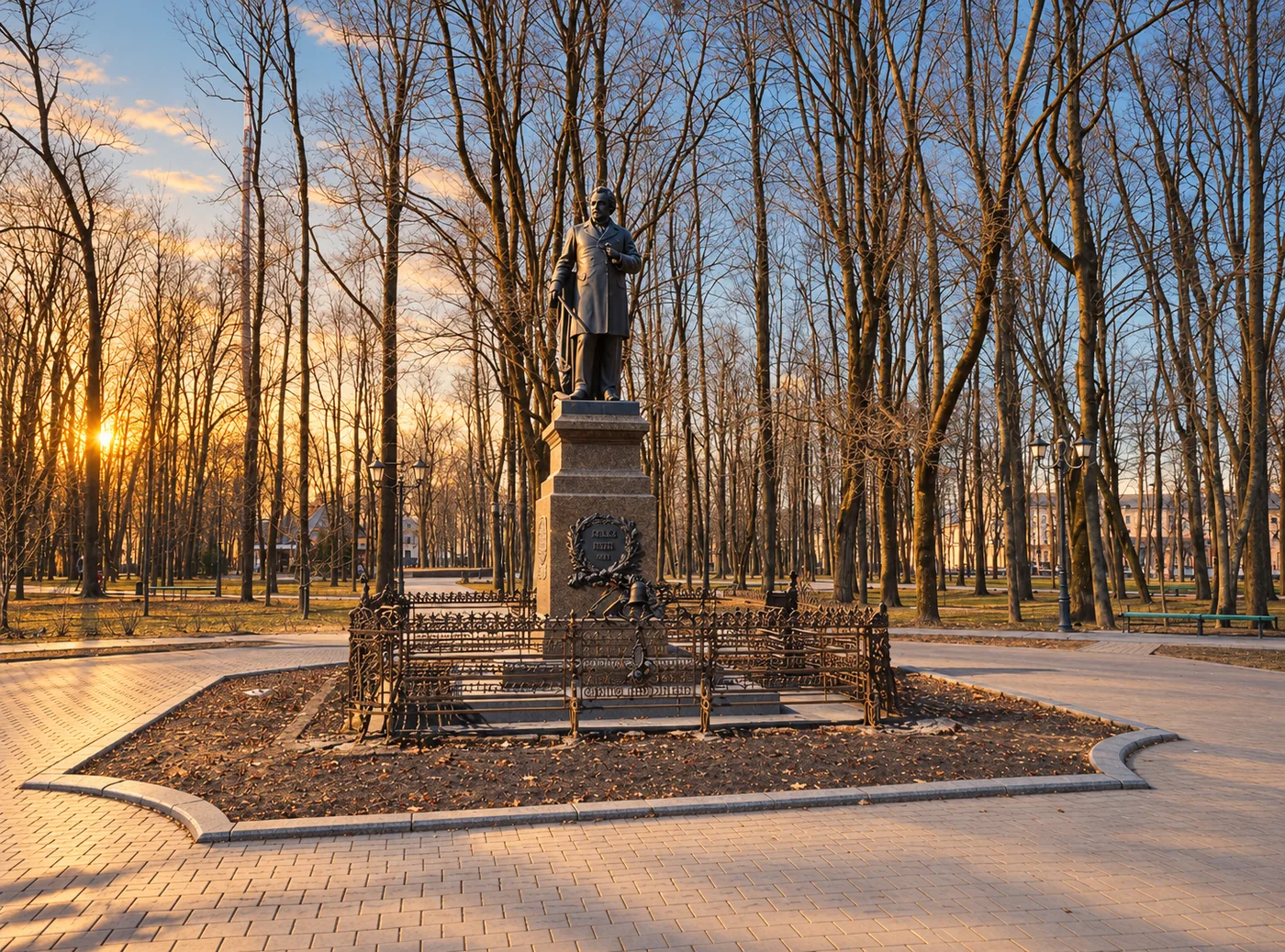 Памятник Глинке в сквере Блонье